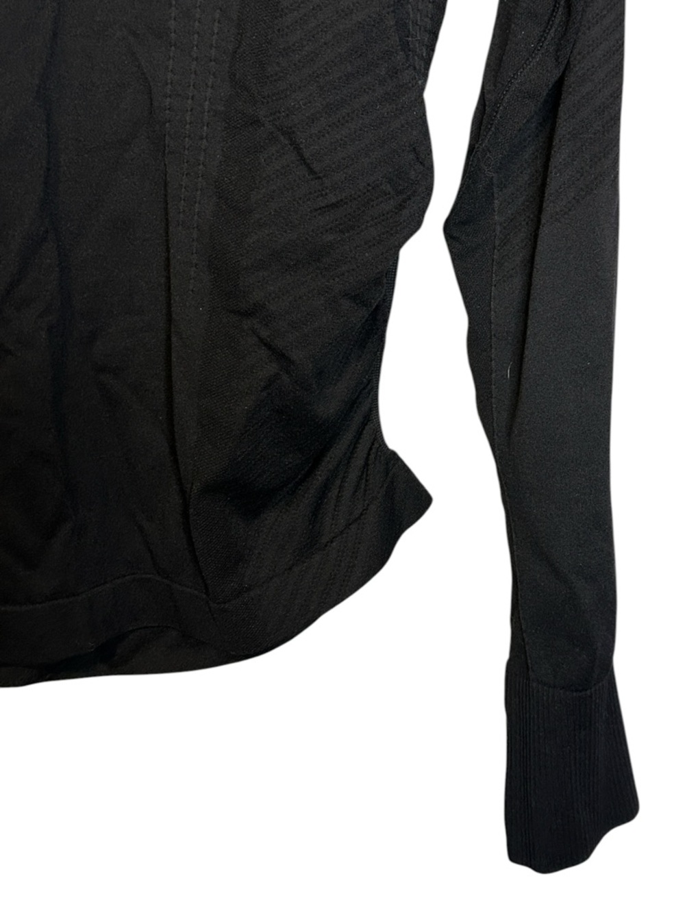 Quince Black Performance Long Sleeve Top XL Athletic Stretch Nylon Spandex - Picture 6 of 10